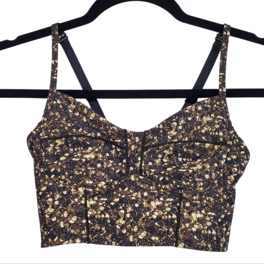 Luluemon Shimmy Shimmer Muticore Bra Corset Style Size Extra Small / 4
